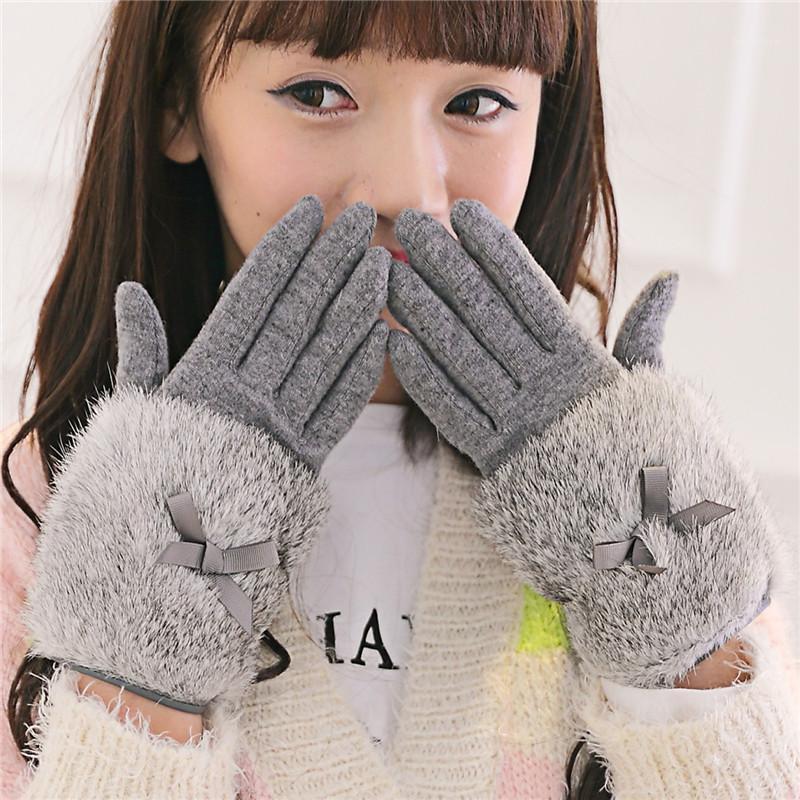 Autumn Winter Ladies Cashmere Gloves Female Bow Tie Fur Wool Mitten Gloves Sweet Elegant All Match Women Grey1
Autumn Winter Ladies Cashmere Gloves Female Bow Tie Fur Wool Mitten Gloves Sweet Elegant All Match Women Grey1