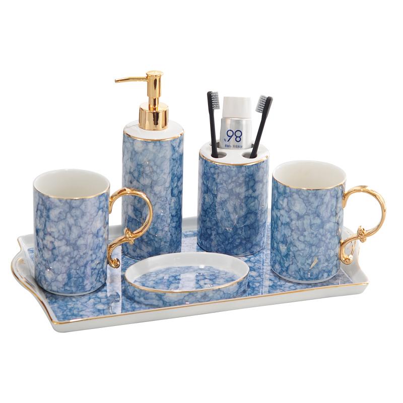 6pcs Ceramic Bathroom Accessories Set Bone China Lotion Bottle Liquid Soap Dispenser Tumbler Toothbrush Holder Soap Dish
6pcs Ceramic Bathroom Accessories Set Bone China Lotion Bottle Liquid Soap Dispenser Tumbler Toothbrush Holder Soap Dish