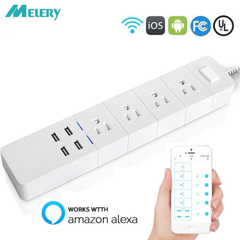 Power Strip Wifi Smart Outlets Surge Protector 4 US AC Plug Socket with USB Homekit 1.8m Extension Cord for Alexa Google Home1
Power Strip Wifi Smart Outlets Surge Protector 4 US AC Plug Socket with USB Homekit 1.8m Extension Cord for Alexa Google Home1