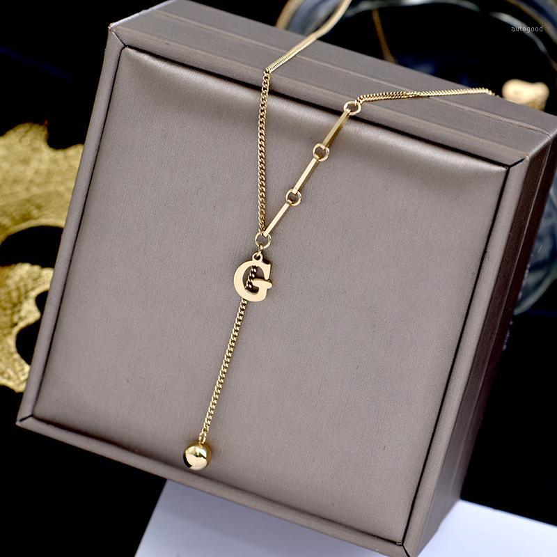 Chokers No-fading Stainless Steel LetterG Women's Chain Necklaceins Simple Titanium Chooker Jewelry Gift Never Fade Drop 1
Chokers No-fading Stainless Steel LetterG Women's Chain Necklaceins Simple Titanium Chooker Jewelry Gift Never Fade Drop 1