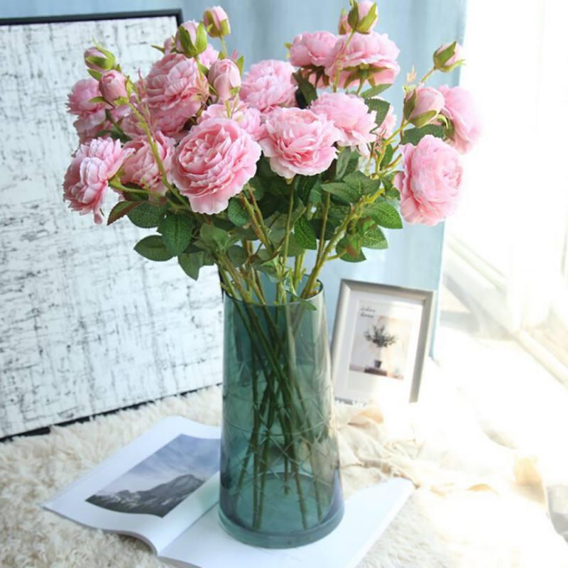 Mariage Fake Flower flores decoration bouquet Rose wedding Peony Artificial home Flowers small party Silk, A4
Mariage Fake Flower flores decoration bouquet Rose wedding Peony Artificial home Flowers small party Silk, A4
