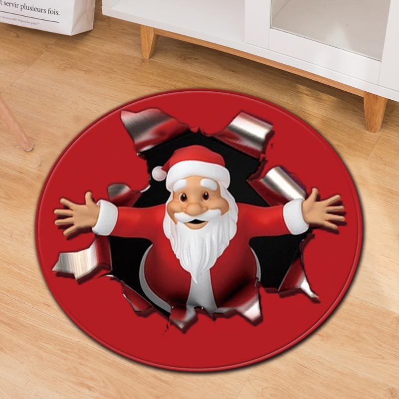 Carpets For Living Room Christmas Bedroom Children Round Carpet Home Chair Floor Rug 3D Balcony Decoration Kids Room Bedside Mat, Ryn-4
Carpets For Living Room Christmas Bedroom Children Round Carpet Home Chair Floor Rug 3D Balcony Decoration Kids Room Bedside Mat, Ryn-4