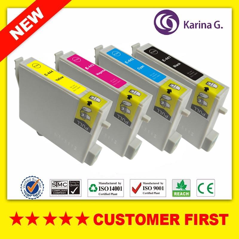Compatible Ink Cartridge for T0441 T0441 -T0444 suit for Stylus C64 C66 C84 C84N C84WN C86 CX3600 CX3650 CX4600 CX6400 CX6600
Compatible Ink Cartridge for T0441 T0441 -T0444 suit for Stylus C64 C66 C84 C84N C84WN C86 CX3600 CX3650 CX4600 CX6400 CX6600