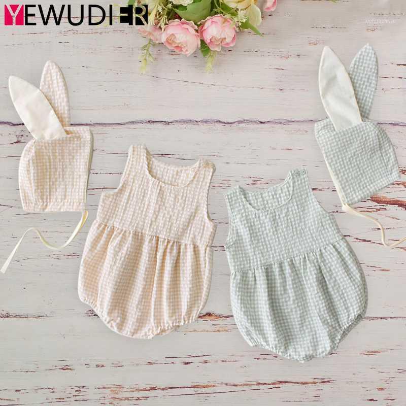 0-2T Newborn Baby Rompers Summer Sleeveless Plaid Vest Clothes Toddler Girl Cotton Triangle Jumpsuit Outfits With Cute Hat1, Green
0-2T Newborn Baby Rompers Summer Sleeveless Plaid Vest Clothes Toddler Girl Cotton Triangle Jumpsuit Outfits With Cute Hat1, Green