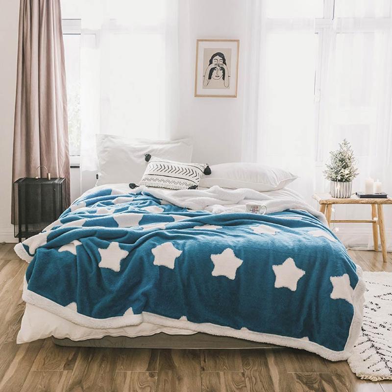 Papa&Mima 3D Dark Blue Stars Winter Thick Sherpa Berber Fleece Throws Blanket Microfiber Full Queen Size Sheets Bedspread
Papa&Mima 3D Dark Blue Stars Winter Thick Sherpa Berber Fleece Throws Blanket Microfiber Full Queen Size Sheets Bedspread