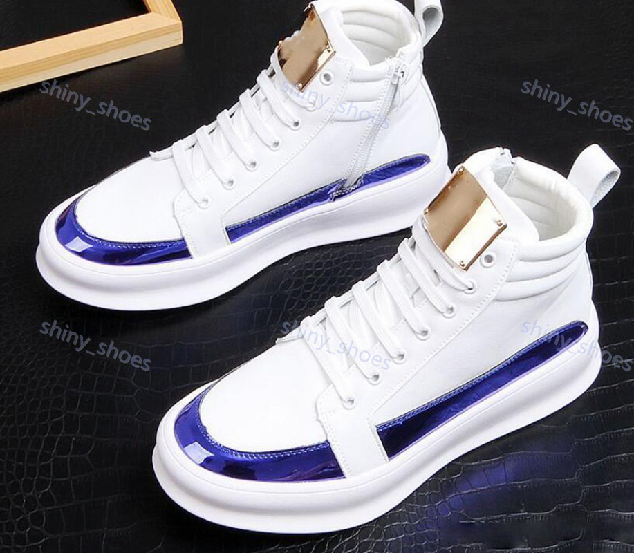Fashion paris Men's Design Loafers gold High top Casual shoes for men Metal sheet metal Male short boots Men's dress Flat shoes, Black
Fashion paris Men's Design Loafers gold High top Casual shoes for men Metal sheet metal Male short boots Men's dress Flat shoes, Black