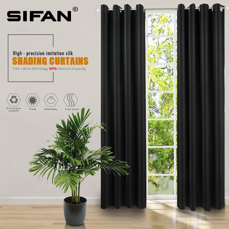 Black Solid Color Polyester 95% Blackout Curtains for Living Room the Bedroom for Kitchen Window Curtains, Black color
Black Solid Color Polyester 95% Blackout Curtains for Living Room the Bedroom for Kitchen Window Curtains, Black color