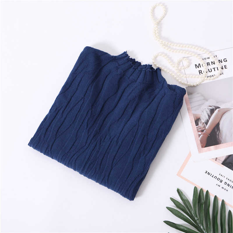 2021 New Chic Turtlenneck Autumn Winter Heap Collar Pullovers Women Female Casual Sweater Top Ki5c, Blue
2021 New Chic Turtlenneck Autumn Winter Heap Collar Pullovers Women Female Casual Sweater Top Ki5c, Blue