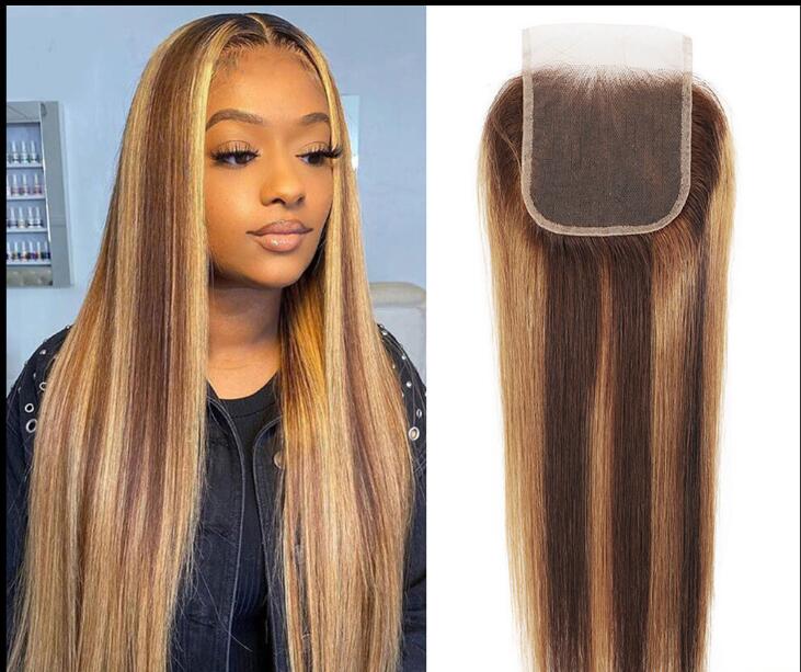 Highlight Human Hair Closure Transparent Lace 4x4 Closure Straight Body Wave, Ombre color
Highlight Human Hair Closure Transparent Lace 4x4 Closure Straight Body Wave, Ombre color