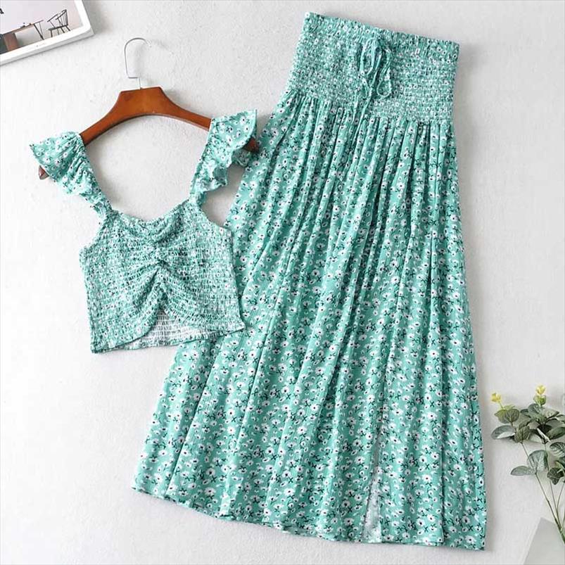 2 piece set dress for women ruffle straps long dress slit side summer elastic wiast cotton cute, Gold
2 piece set dress for women ruffle straps long dress slit side summer elastic wiast cotton cute, Gold