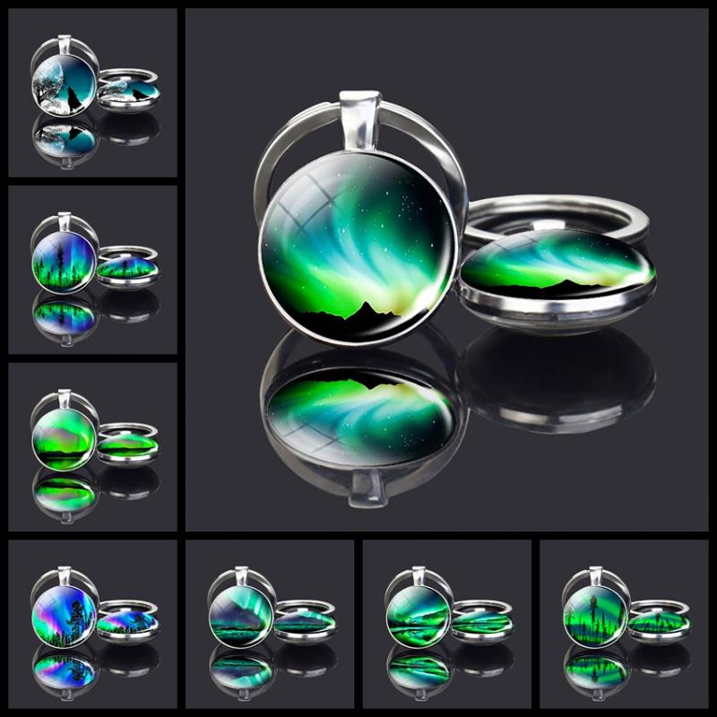 Keychains Double Side Glass Cabochon Keychain Shiny Northern Lights Statement Key Chain Charm Aurora Light Keyrings For Women Men Jewelry
Keychains Double Side Glass Cabochon Keychain Shiny Northern Lights Statement Key Chain Charm Aurora Light Keyrings For Women Men Jewelry