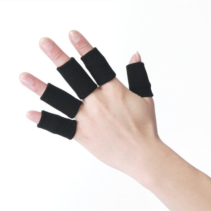 10Pcs Breathable Stretchy Finger Protector Sleeve Support Basketball Sports Aid Arthritis Band Wraps Finger Sleeves, Black
10Pcs Breathable Stretchy Finger Protector Sleeve Support Basketball Sports Aid Arthritis Band Wraps Finger Sleeves, Black