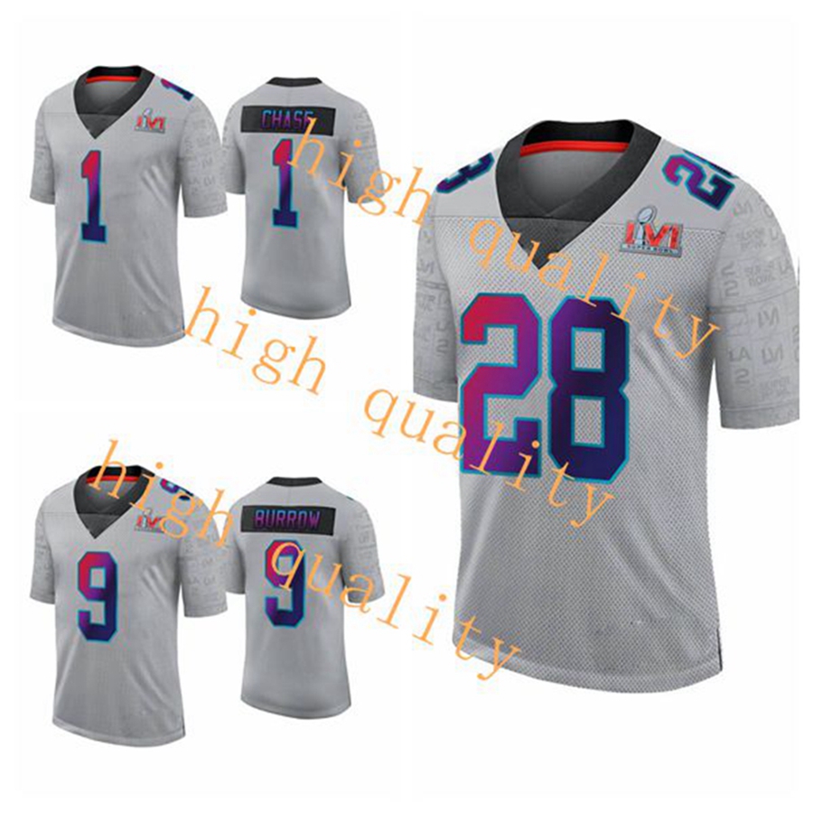 2022 Cincinnati''Bengals''Men Ja'Marr Chase Joe Mixon Joe Burrow Gray Super football Bowl LVI Limited Jersey, Black;red
2022 Cincinnati''Bengals''Men Ja'Marr Chase Joe Mixon Joe Burrow Gray Super football Bowl LVI Limited Jersey, Black;red