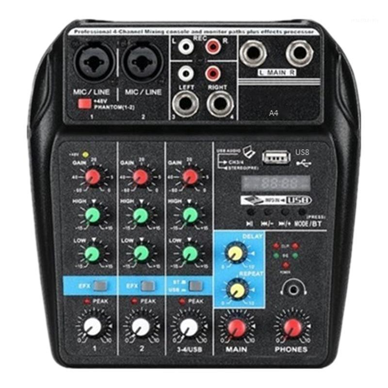 A4 o Mixer 4 Channels with USB Reverb Effect o Mixer with Bluetooth Sound Card Function(EU Plug)1
A4 o Mixer 4 Channels with USB Reverb Effect o Mixer with Bluetooth Sound Card Function(EU Plug)1