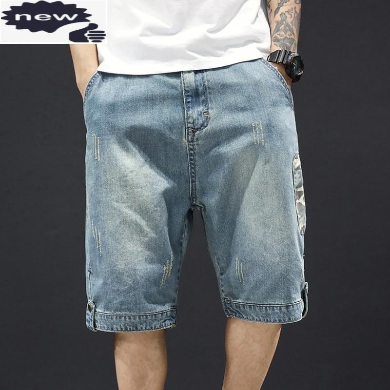 Mens Denim Patchwork Camouflage Loose Knee Length Straight Jeans Men Casual Thin Section Classic Jean Shorts Large Size, Blue
Mens Denim Patchwork Camouflage Loose Knee Length Straight Jeans Men Casual Thin Section Classic Jean Shorts Large Size, Blue