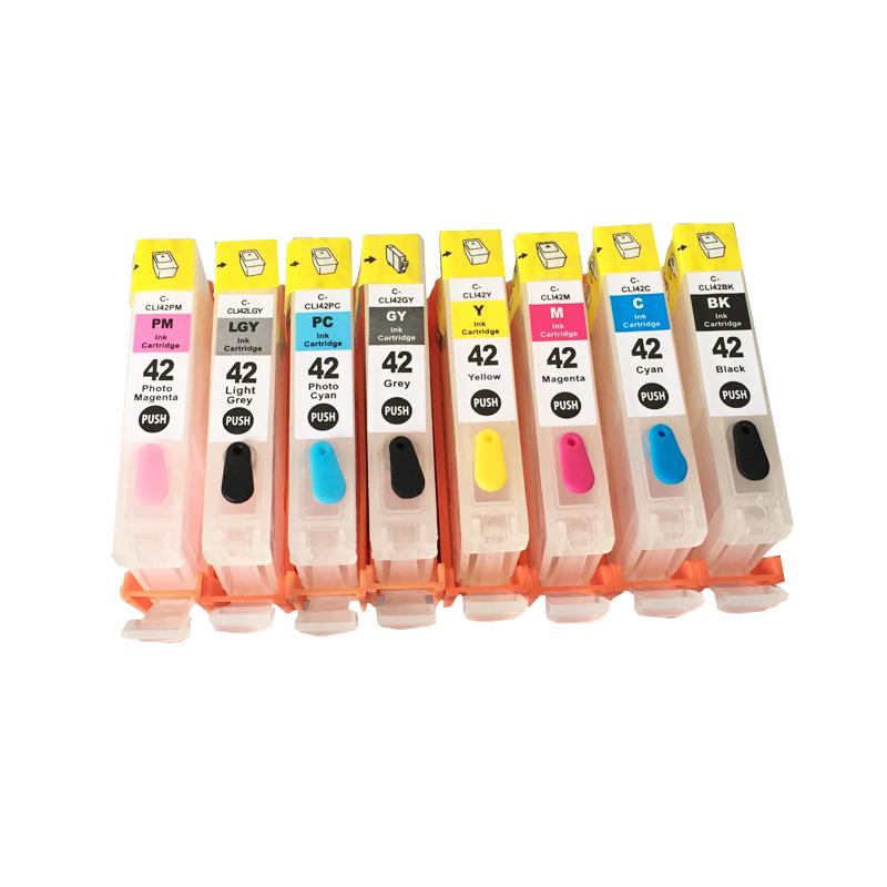 8pcs New Ink Cartridge CLI-42 CLI 42 With Chip Compatible For Canon PIXMA Pro-100 100S Printer refillable Ink cartridges Pro-100
8pcs New Ink Cartridge CLI-42 CLI 42 With Chip Compatible For Canon PIXMA Pro-100 100S Printer refillable Ink cartridges Pro-100