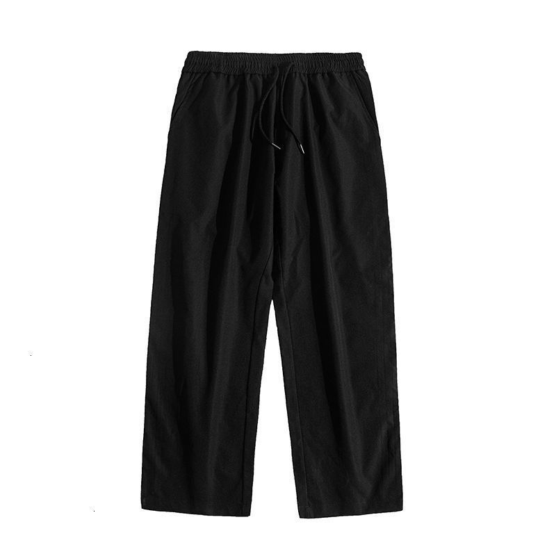 Privathinker autumn Solid Color Straight Harem Pants Korean Man Loose Ankle-Length Trousers Streetwear Male Casual Pants 201027