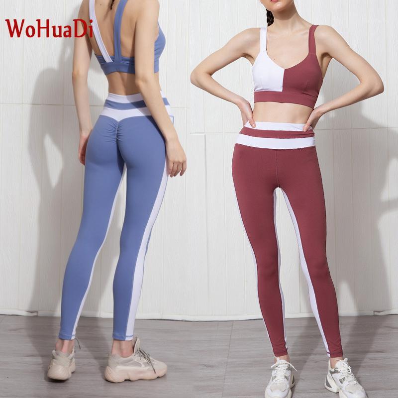 WOHUADI 2pcs Women Yoga Set Fitness Gym Clothes Running Bra+Pants Yoga Leggings Jogging Sport Suit 2020 New Two-color patchwork1, Blue
WOHUADI 2pcs Women Yoga Set Fitness Gym Clothes Running Bra+Pants Yoga Leggings Jogging Sport Suit 2020 New Two-color patchwork1, Blue