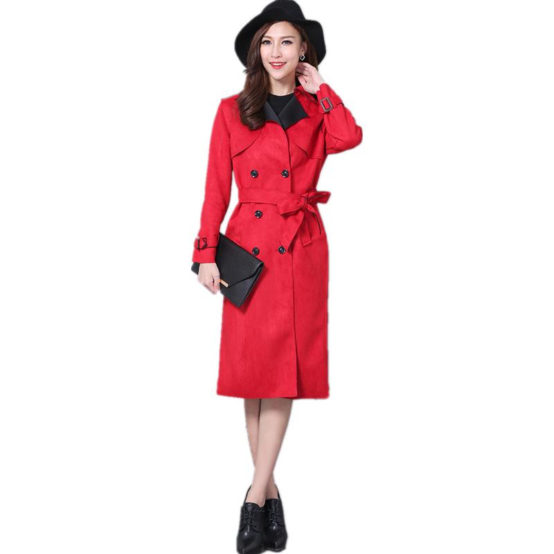 2020 New Women Spring Double Breasted Trench Coat Female Long Fashion Overcoat Windbreaker Elegant Outwear Plus Size 6XL N82, Red
2020 New Women Spring Double Breasted Trench Coat Female Long Fashion Overcoat Windbreaker Elegant Outwear Plus Size 6XL N82, Red