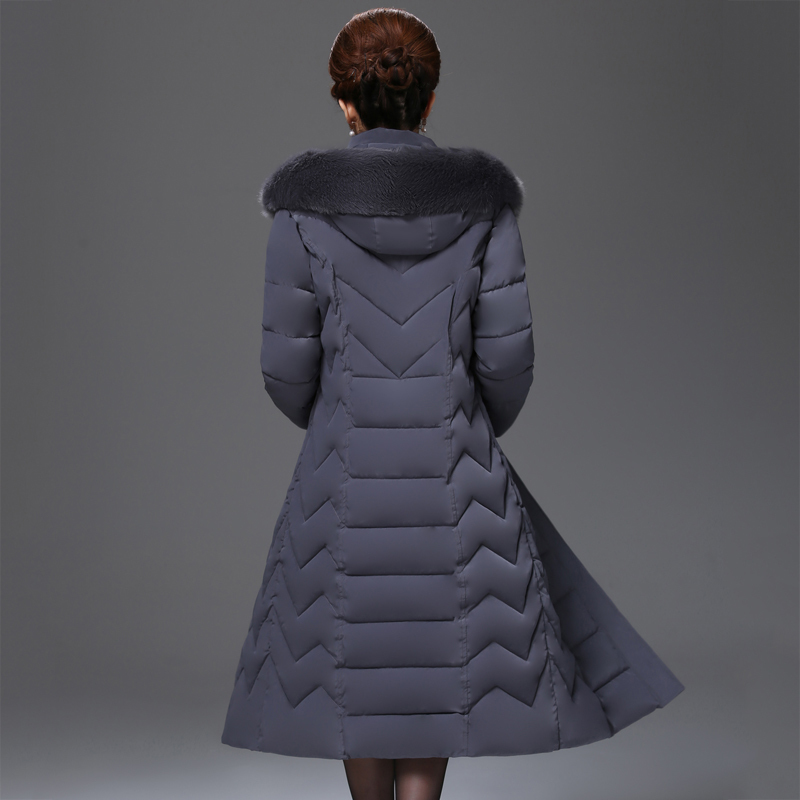 Xlong winter casual jacket women office ladies parka mujer plus size solid hooded with fur collar slim women's thick coat 201019