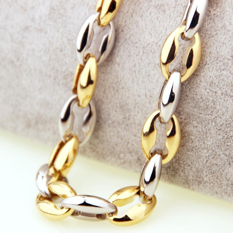 6.5/7.5/12mm Wide Silver Color/Gold Tone Stainless Steel Hollow Coffee Beans Link Chain Mens Womens Necklace Or Bracelet 7-40"1
6.5/7.5/12mm Wide Silver Color/Gold Tone Stainless Steel Hollow Coffee Beans Link Chain Mens Womens Necklace Or Bracelet 7-40"1