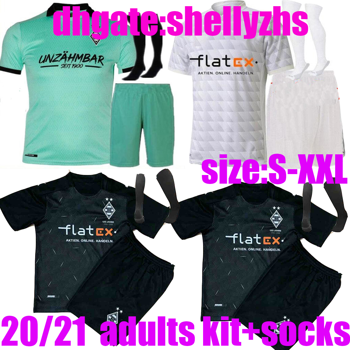 adutls full kit 20 21 Monchengladbach Soccer Jersey 2020 adults kit THURAM A.PLEA Football Shirt 2021 VFL Borussia Football 3rd Uniform sets, Black
adutls full kit 20 21 Monchengladbach Soccer Jersey 2020 adults kit THURAM A.PLEA Football Shirt 2021 VFL Borussia Football 3rd Uniform sets, Black