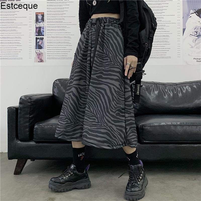 Black Zebra Pattern A-line Skirt Womem Korean Winter Vintage Thicken Skirts High Waist Elastic Plus Size mid-length Skirt
Black Zebra Pattern A-line Skirt Womem Korean Winter Vintage Thicken Skirts High Waist Elastic Plus Size mid-length Skirt