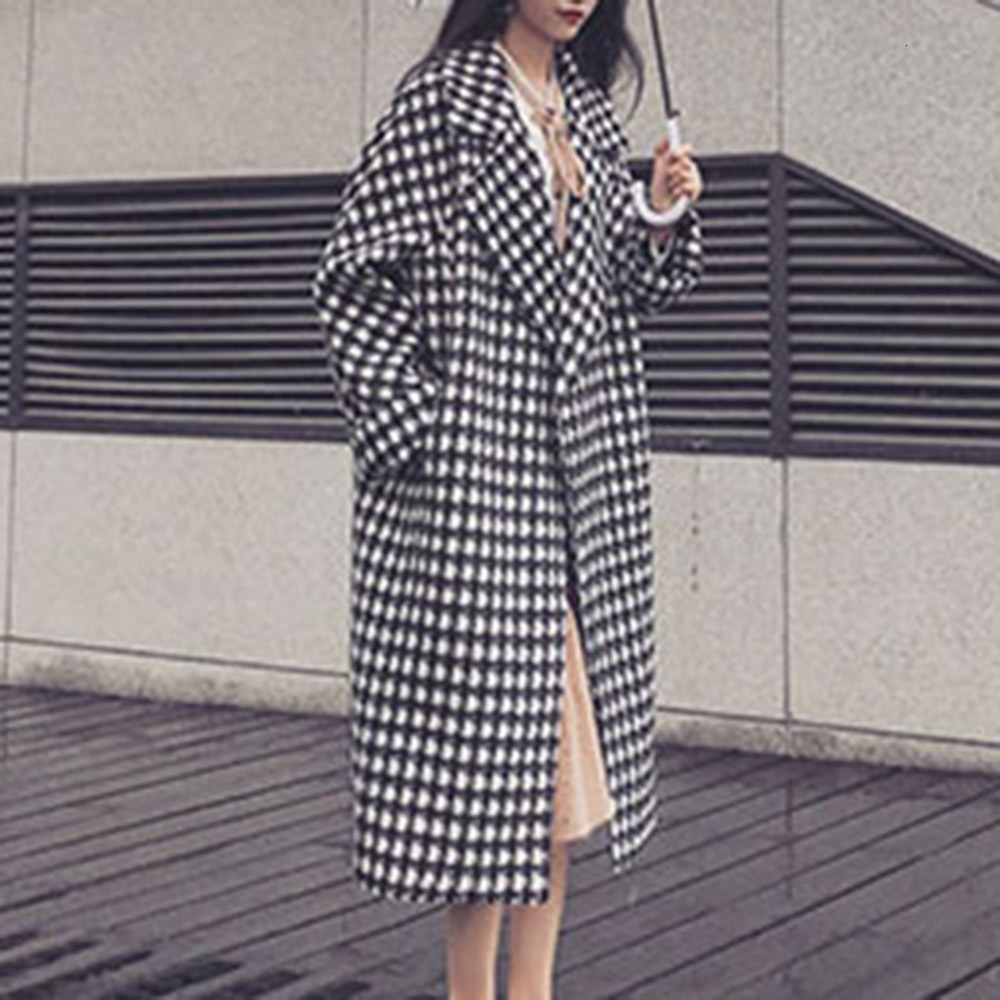 2021 New Korean Loose Autumn Winter Thicken Warm Lapel Long Sleeve Overcoat Black White Woolen Coat 7S6H
2021 New Korean Loose Autumn Winter Thicken Warm Lapel Long Sleeve Overcoat Black White Woolen Coat 7S6H