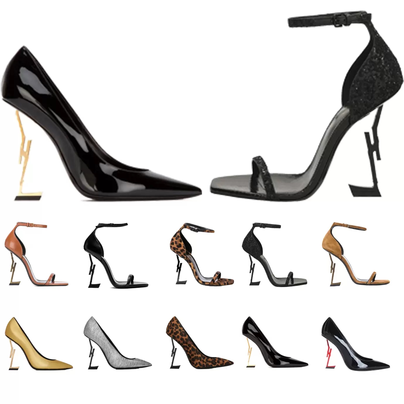 Women Dress Shoes Sandals Red Bottom High-heeled Luxurys Designers Shoe 10cm Heels Black Golden Gold Wedding Bottoms, Make up the difference
Women Dress Shoes Sandals Red Bottom High-heeled Luxurys Designers Shoe 10cm Heels Black Golden Gold Wedding Bottoms, Make up the difference