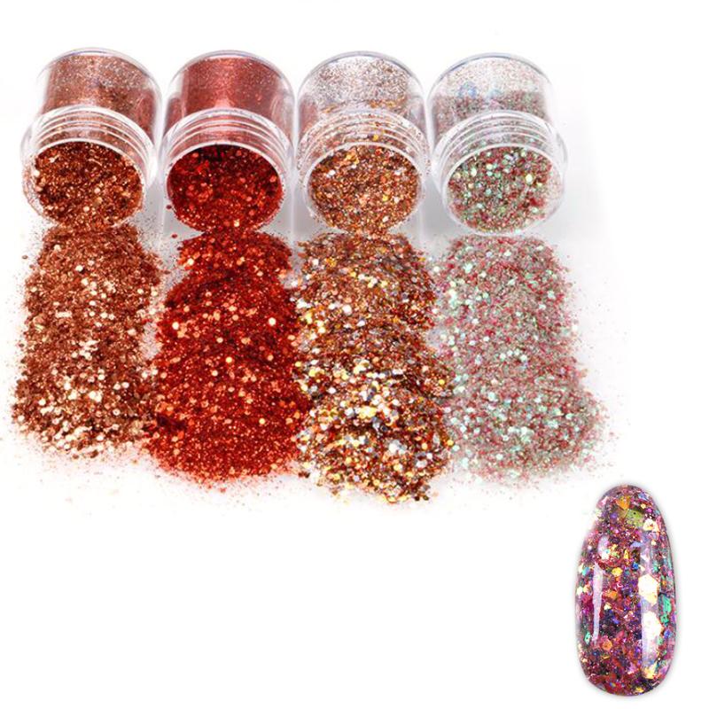 4pots/Set Nail Art Glitter Powder Dust sequins glitter dust powder Mixed color Nail For art DIY Accessory
4pots/Set Nail Art Glitter Powder Dust sequins glitter dust powder Mixed color Nail For art DIY Accessory