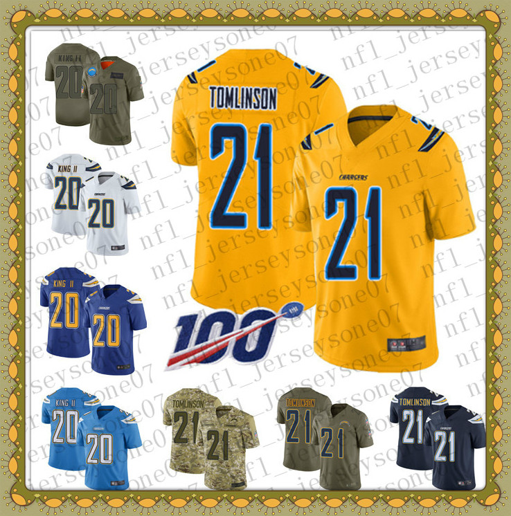 Custom Mens new los angeles chargers 20 Desmond King II 21 LaDainian Tomlinson blue Football 100th Season Vapor Limited Jersey, Black
Custom Mens new los angeles chargers 20 Desmond King II 21 LaDainian Tomlinson blue Football 100th Season Vapor Limited Jersey, Black