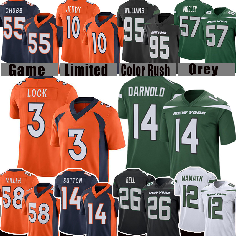 3 Drew Lock Sam Darnold Joe Namath Football Jersey Jerry Jeudy Miller C.J. Mosley Courtland Sutton Phillip Lindsay Bradley Chubb John Elway, Jersey (penqiji)
3 Drew Lock Sam Darnold Joe Namath Football Jersey Jerry Jeudy Miller C.J. Mosley Courtland Sutton Phillip Lindsay Bradley Chubb John Elway, Jersey (penqiji)
