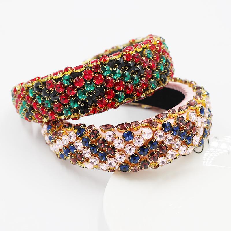 Gorgeous Baroque Hair Jewelry Bohemian Padded Crystal Crown Headbands Exaggerated Rhinestone Tiara Hairbands For Women Wedding
Gorgeous Baroque Hair Jewelry Bohemian Padded Crystal Crown Headbands Exaggerated Rhinestone Tiara Hairbands For Women Wedding