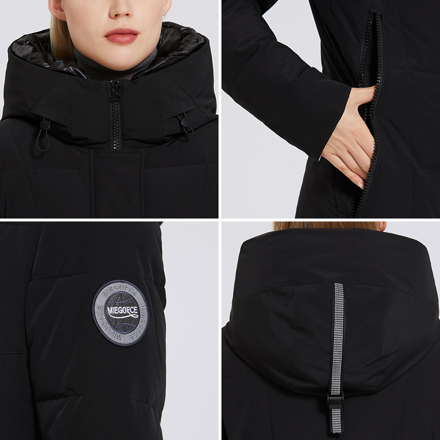 MIEGOFCE Winter Women's Clothes Coat Long Down Parka Thickened Simple Style Windproof Jacket Women Coat Fashion Female 201214