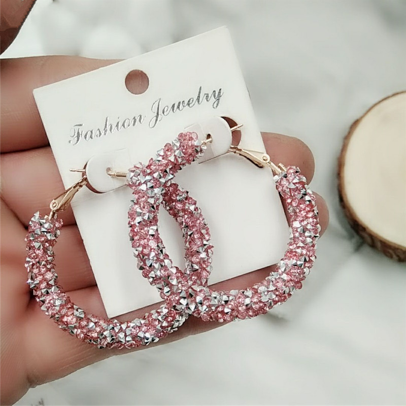 Earrings Charm Feast Exaggerated Geometric Round Shiny Circle Frosted Crystal Big Earrings Fashion Jewelry Womens New Design, Golden
Earrings Charm Feast Exaggerated Geometric Round Shiny Circle Frosted Crystal Big Earrings Fashion Jewelry Womens New Design, Golden