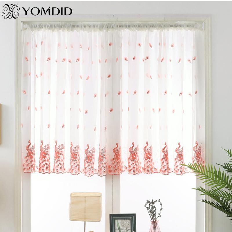 Modern Sheer Tulle Curtains for Living Room Bedroom Kitchen Voile Sheer Curtains for Window Peacock Pattern Embroidery Tulle, Blue
Modern Sheer Tulle Curtains for Living Room Bedroom Kitchen Voile Sheer Curtains for Window Peacock Pattern Embroidery Tulle, Blue