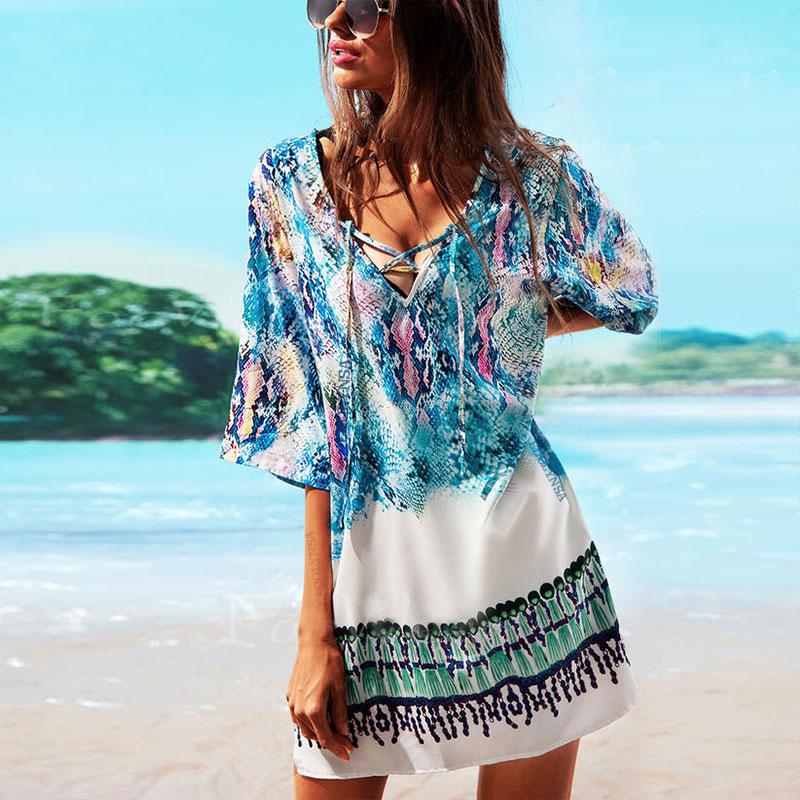 Beach Dress 2020 Tunic Sexy Women Summer Dresses Print Casual Dress Plus Size Bohemian Beach Dresses Summer Tunic #N152, Blue
Beach Dress 2020 Tunic Sexy Women Summer Dresses Print Casual Dress Plus Size Bohemian Beach Dresses Summer Tunic #N152, Blue