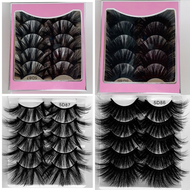 New 5 Pairs 5D mink Lashes Hair False Eyelashes Criss Cross Fluffy Thick Long Eyelashes Handmade Eye Beauty Makeup 25mm Extension
New 5 Pairs 5D mink Lashes Hair False Eyelashes Criss Cross Fluffy Thick Long Eyelashes Handmade Eye Beauty Makeup 25mm Extension