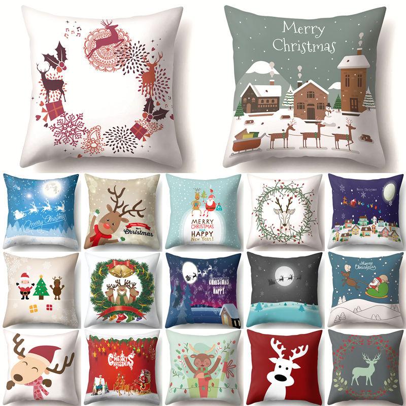 Lovely Elk Deer Christmas Cushion Cover Decorative Throw Pillow Xmas New Year Decor Home Decoration Polyester Pillowcase 40543
Lovely Elk Deer Christmas Cushion Cover Decorative Throw Pillow Xmas New Year Decor Home Decoration Polyester Pillowcase 40543