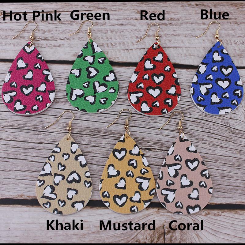 Valentine's Day Earrings for Women Love Hear Print Faux Leather Teardrop Dangle Earrings for Lover Holiday Jewelry
Valentine's Day Earrings for Women Love Hear Print Faux Leather Teardrop Dangle Earrings for Lover Holiday Jewelry