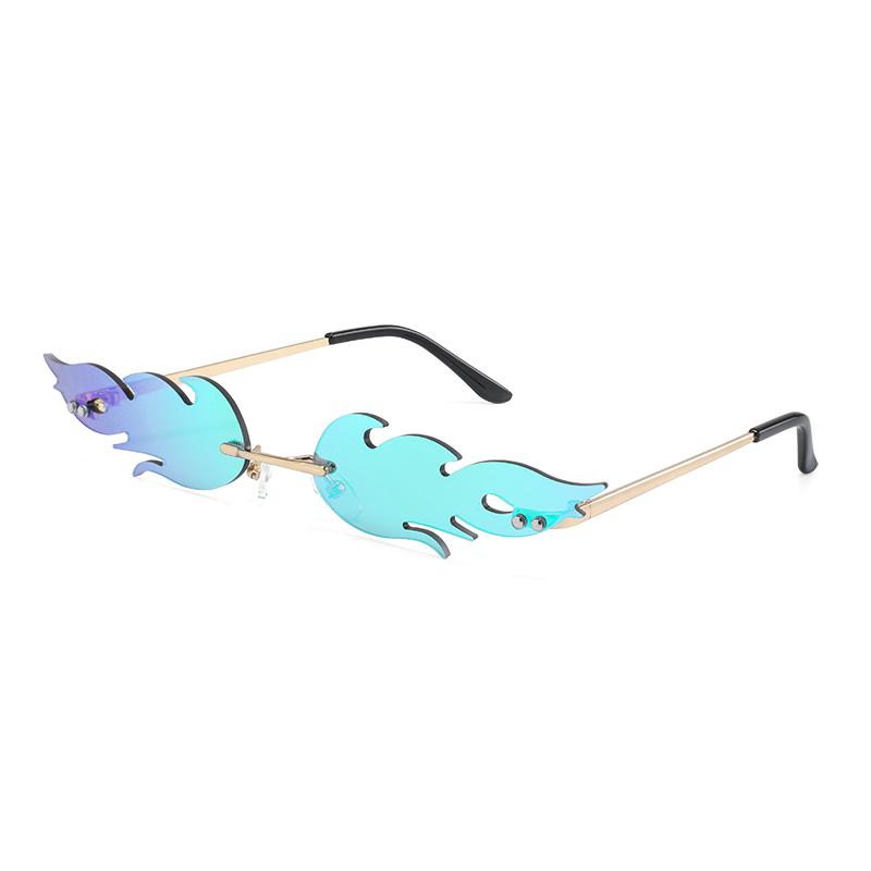 Fire shape Sunglasses Fashion Women smaill Size Frameless Cat eye Mirror Sun Glasses for women Lady Female Brand Designer
Fire shape Sunglasses Fashion Women smaill Size Frameless Cat eye Mirror Sun Glasses for women Lady Female Brand Designer