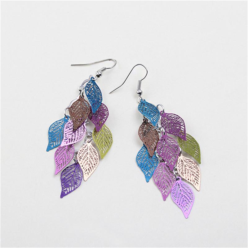 New Creative Fashion Seven Color Small Nine Leaves Earrings For Woman Wedding Engagement Jewelry Accessories
New Creative Fashion Seven Color Small Nine Leaves Earrings For Woman Wedding Engagement Jewelry Accessories