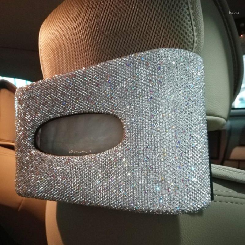Sparkly Car Tissue Box with White Crystals Headrest Seat Back Hanging Tissue Box Great Gift for Women Car Interior Accessories1
Sparkly Car Tissue Box with White Crystals Headrest Seat Back Hanging Tissue Box Great Gift for Women Car Interior Accessories1