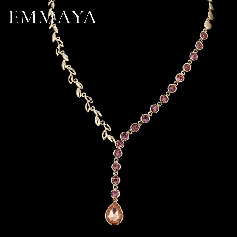 EMMAYA Women Fashion Crystal Jewelry Charm Choker Statement Pink Stone Pendant Necklace
EMMAYA Women Fashion Crystal Jewelry Charm Choker Statement Pink Stone Pendant Necklace