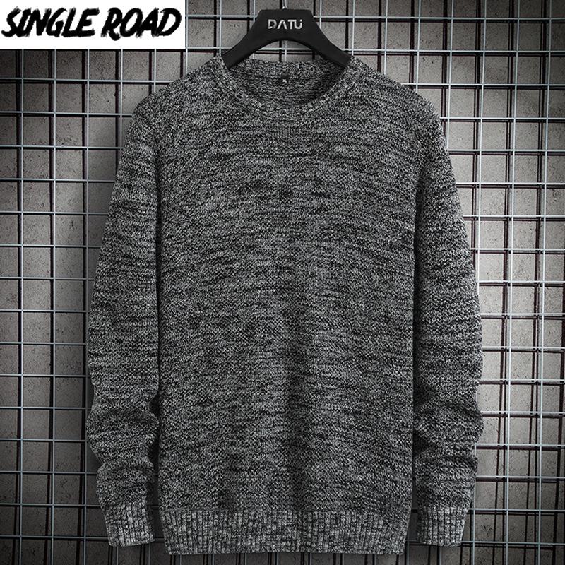 SingleRoad Mens Knitted Sweater Men 2020 Winter Solid Sweaters Pullover Jumper Harajuku Korean Style Casual Black Sweater Men
SingleRoad Mens Knitted Sweater Men 2020 Winter Solid Sweaters Pullover Jumper Harajuku Korean Style Casual Black Sweater Men