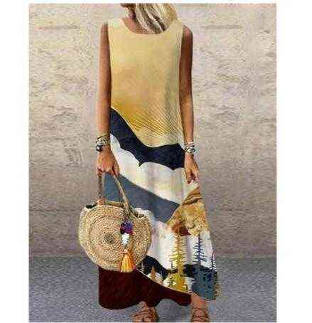 Summer Long Dress 2021 Elegant Robe Dress Party Sleeveless Dresses Women Casual Sundress Vintage Maxi Dresses For Women G1223, Style11
Summer Long Dress 2021 Elegant Robe Dress Party Sleeveless Dresses Women Casual Sundress Vintage Maxi Dresses For Women G1223, Style11