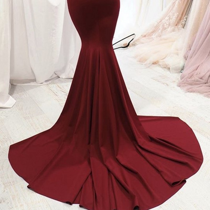 Vintage Lace Evening Dress New Customized One Shoulder Transparent Long Sleeves Black Mermaid Formal Party Gown with Train 201114