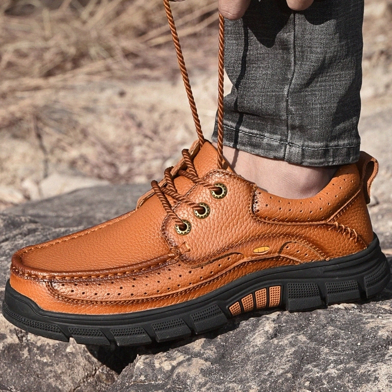 Men Casual shoes outdoor men's Handmade business shoes Genuine Leather lace-up male oxfords Wear-resistant breathable shoes #4P8Z
Men Casual shoes outdoor men's Handmade business shoes Genuine Leather lace-up male oxfords Wear-resistant breathable shoes #4P8Z
