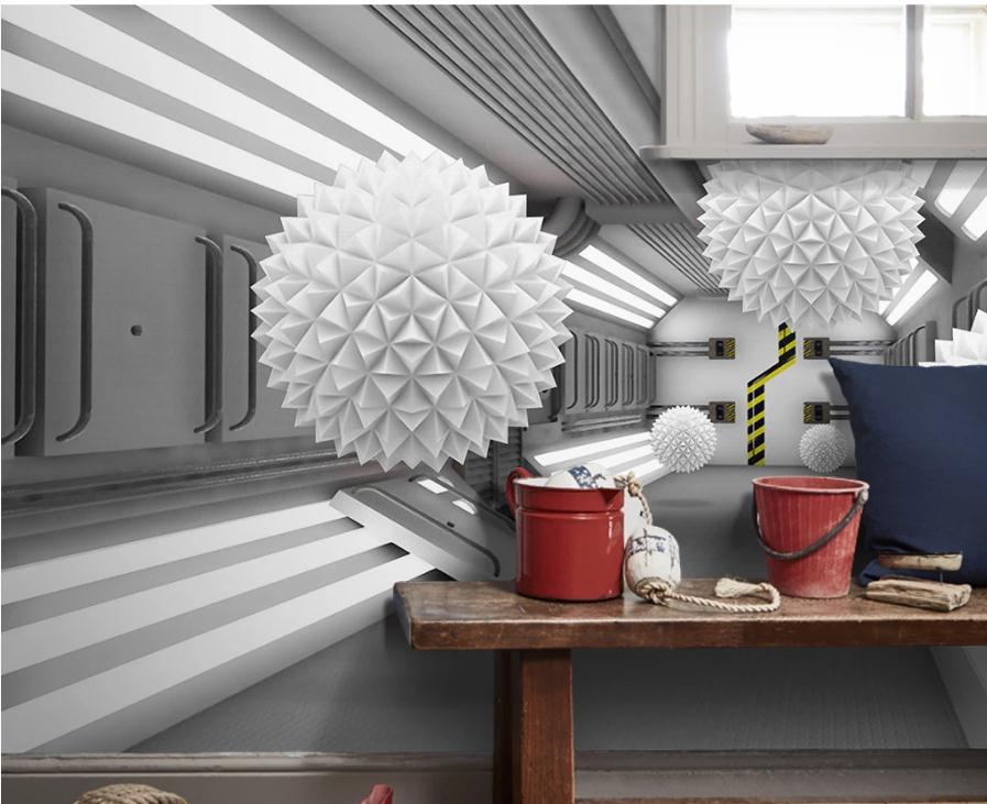 3d stereo sphere abstract architectural space wallpapers modern TV background wall 3d stereoscopic wallpaper, Grey
3d stereo sphere abstract architectural space wallpapers modern TV background wall 3d stereoscopic wallpaper, Grey