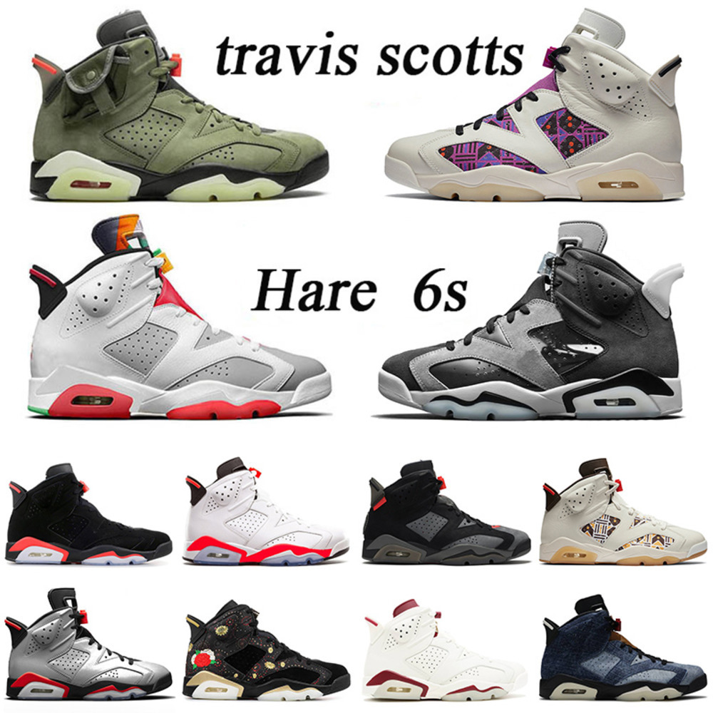 6s X Stock Mens Travis Scott cactus jack Basketball Shoes New Jumpman Quai 54 Sneakers Smoke Grey Hare Slam Trainers Size US 13, 27 40-47
6s X Stock Mens Travis Scott cactus jack Basketball Shoes New Jumpman Quai 54 Sneakers Smoke Grey Hare Slam Trainers Size US 13, 27 40-47